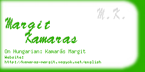 margit kamaras business card